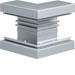 Buitenhoekstuk wandgoot Tehalit Hager BRA, buitenhoek aluminium voor goot 65x130 mm, natuurgeëloxeerd BRA651303ELN